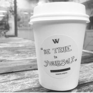 Coffee cups display 'survival tips' for Mental Health Month